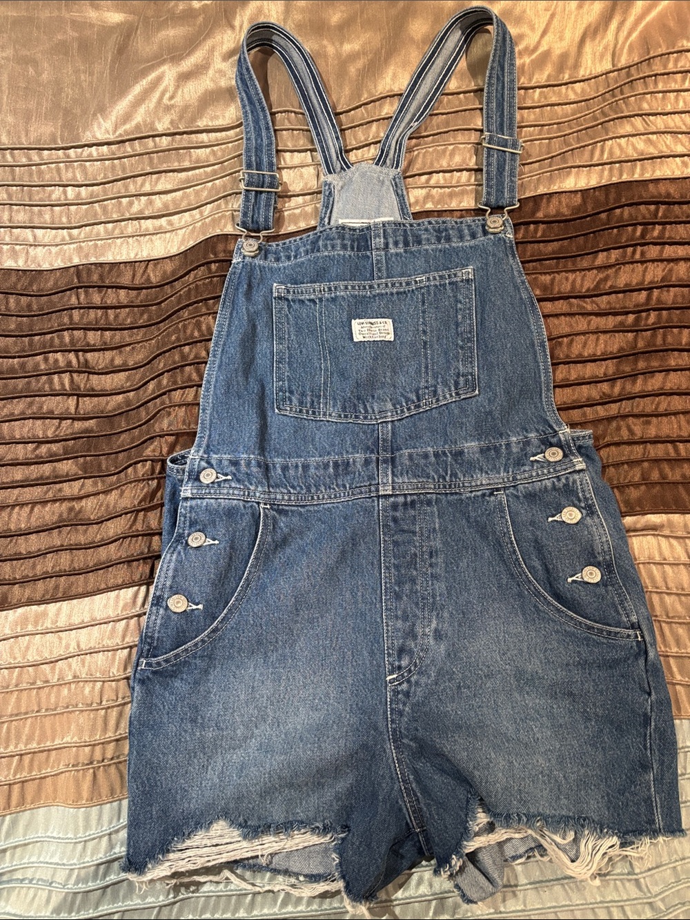 Levi Strauss & Co Denim Short Overalls